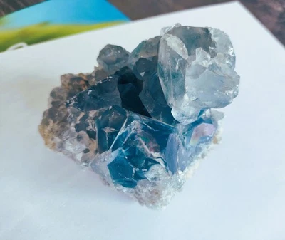 Minéraux Célestine/Célestite de Madagascar de 787gr - Photo 1/2