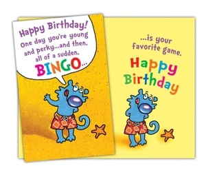 5 X 7 Inches Happy Birthday Greeting Card Funny Humor Cute SW - Picture 1 of 1