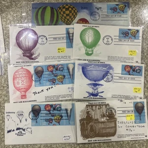 FDC 2032-2035 Heißluftballon Gütesiegel Albuquerque 7 Stück - Bild 1 von 8