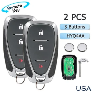 2 FOR 2018-2021 CHEVROLET EQUINOX 3 BUTTON REMOTE SMART KEY FOB 13529665 HYQ4AA - Picture 1 of 6