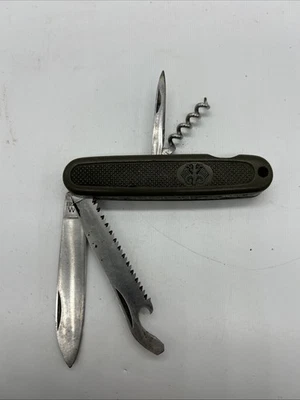 NEW OLD STK KISSING CRANE ROB KLAAS ROSTFREI SOLINGEN MULTI GERMAN KNIFE IN OGP - Image 1 of 4