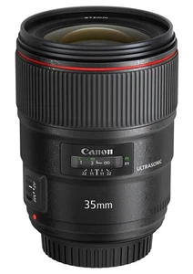Lente de enfoque único Canon EF35mm F1.4L II USM compatible de tamaño completo - Imagen 1 de 2