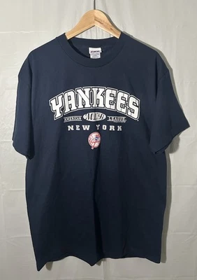 VINTAGE 2006 MLB NEW YORK YANKEES CSA AMERICAN LEAGUE T-SHIRT SIZE LARGE USED! - Image 1 of 4