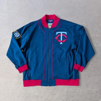 Chaqueta con Cremallera Minnesota Twins Cooperstown Collection Para Hombre 48 XL Mitchell & Ness Foto 1 de 4