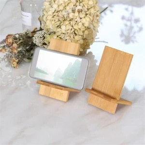 Bamboo Wood Stand Holder Mobile Phone Support Stand Bamboo Wood Stand Holder - Zdjęcie 1 z 7