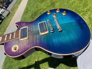 Gibson Les Paul Traditional Plus Blueberry Burst Flametop Standard Set Up VIDEO - Picture 1 of 24