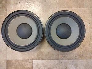 Eminence 10" Woofer Pair from Janszen ZVS-2 speakers / Refoamed / VG Condition - Picture 1 of 6