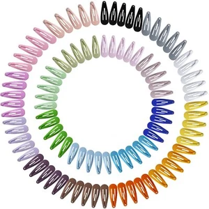 Snap Mini Hair Clips, 100PCS Premium Kids Barrettes Metal Non Slip Hair Bow C... - Picture 1 of 7