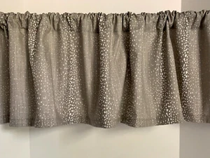 Valance Antelope Fawn Animal Print WIndow Custom Made 53" W x 14" L - Picture 1 of 6