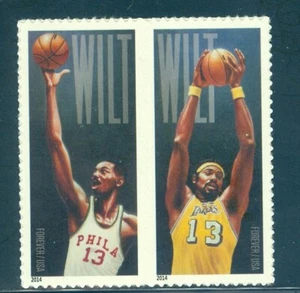 US 4950-4951 Wilt Chamberlain, Basketball Great, Pair, Mint NH - Picture 1 of 1