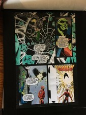 Original 1998 JLA 23 Color Guide Art page 7  - Aquaman, Flash, Martian Manhunter