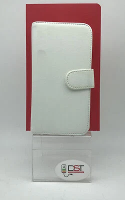 Cover case a Libretto Per LG G3  Rigida similpelle Bianca - Immagine 1 di 4