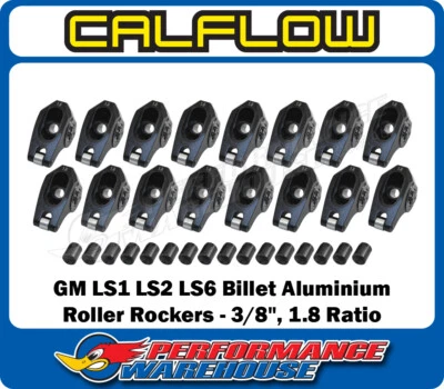 GM LS1 LS2 LS6 Billet Aluminium Roller Rocker Arm Set 3/8", 1.8 Ratio - Image 1 of 4