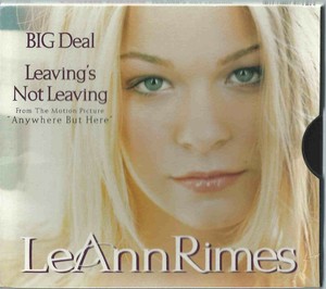 LEANN RIMES - BIG DEAL / LEAVING'S NOT LEAVING 1999 US CD CARD SLIP SLIDE TRAY
