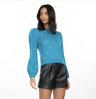 Generation Love Angelina Star Knit Sweater Teal And Silver Size L $275