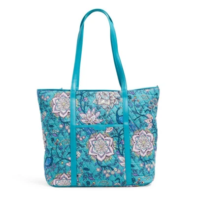 Bolso de Mano Peacock Garden Vera Bradley Grande Recortado Cuero Sintético Nuevo con Etiquetas 15x14.75 Viaje Foto 1 de 3