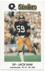 1982 Pittsburgh Steelers Police Jack Ham #59 Kiwanis Club Coca-Cola - Picture 1 of 2