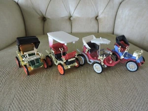 VINTAGE PEUGEOT MODEL CARS~USE WITH TRAINS HO SCALE?~SET OF FOUR VEHICLES - Picture 1 of 6