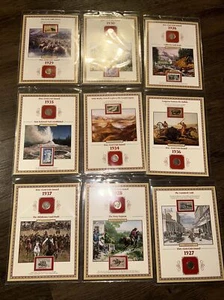 Lot 9 Buffalo Nickel - The Great Cattle Drives - Coin & Stamp Commemorative Page - Picture 1 of 4