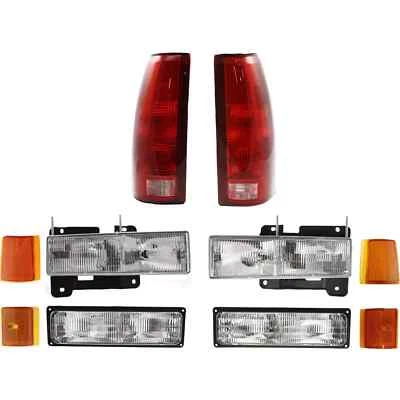Front Headlight Kit + Taillights For 1994-2000 GMC C/K Series | Suburban — 第 1/4 张图片