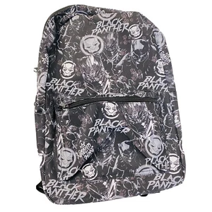 Marvel Black Panther Logo Print School Book Bag Full Size Backpack New With Tags - Picture 1 of 3