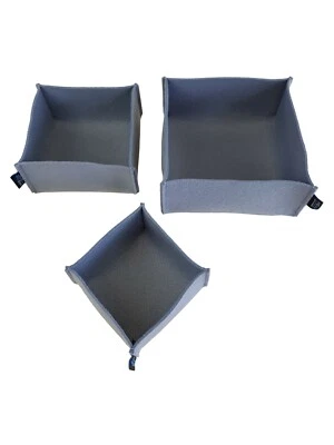 FILZKÖRBCHEN 3er-SET „Klein“ Filz Korb Körbchen Deko Aufbewahrung (20 Farben) - Bild 1 von 4