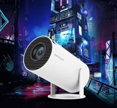 Projector 5G 4K Smart HD LED WiFi Bluetooth HDMI USB Android Office Home Theater - Image 1 of 4