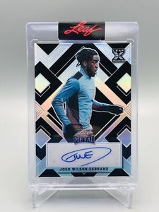 2022 Leaf Metal Soccer Auto Black Prism Josh Wilson-Esbrand XRC Man City 13/15