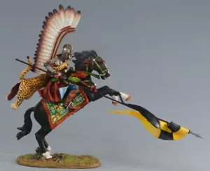MINIATURAS DE EQUIPO GUERRA NAPOLEÓNICA VEA6007C CRÍA DE HÚSAR ALADO PULIDO CON LANZA - Imagen 1 de 5