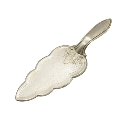 Antiguo servidor de pasteles Hoka 90 Alpacca Art Nouveau placa de plata alemana años 1900 Foto 1 de 4