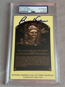 HOUSTON ASTROS- BILLY WAGNER AUTOGRAPH HALL OF FAME PLAQUE CARD PSA/DNA SLAB 038 - Picture 1 of 2