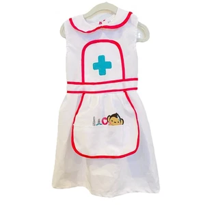 Nurse Costume Size 3-5 Kids White Apron Halloween Toddler - Bild 1 von 6