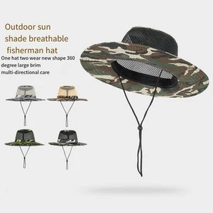 Camouflage Fishing Hat With Sun Protection For Outdoor Leisure And Camping - Picture 1 of 20