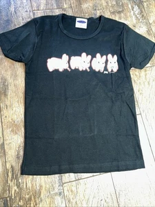 Vintage 2004 Frank Kozik Smoking Bunny Graphic T Shirt Sz M New Cotton - Picture 1 of 6