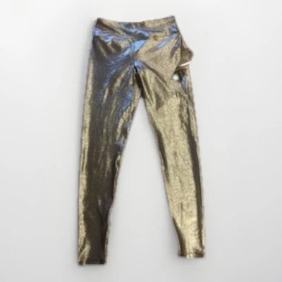 NUEVO con etiquetas - Kyodan Mujer Leggings Talla XS Plateado Yoga Gris Brillante Negro $68 Foto 1 de 4