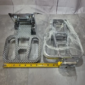 Chrome Plated Folding Light Up Step Emergency Vehicle LED Firetruck Industrial - Picture 1 of 13