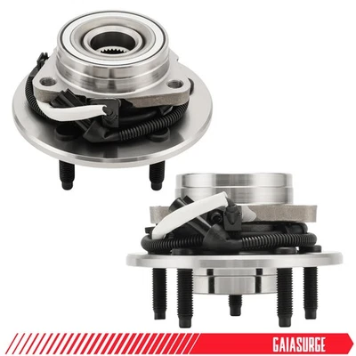 Pair Front Wheel Bearing and Hub for 2000 - 2003 Ford F-150 2004 F150 Heritage - Image 1 of 4
