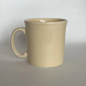 Fiestaware Mugs Yellow Beige Homer Laughlin, HLC USA, D Handle - Picture 1 of 7