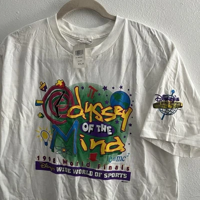 Vintage 90s Disney Wide World Of Sports Odyssey Of The Mind T-Shirt XL NOS - Image 1 of 4