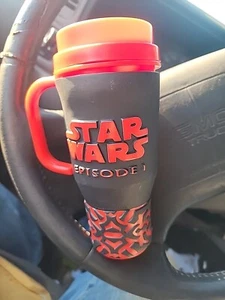 Vintage STAR WARS Episode 1 DARTH MAUL 3D Travel Mug Cup By Applause 1999 - Picture 1 of 5