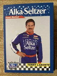 Alka Seltzer Terry LaBonte NASCAR Race Card Advertisement Card - Picture 1 of 3