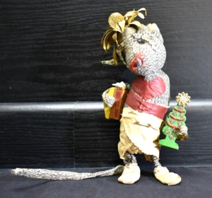 Wendy Gell - Signed Art Piece 1981 - Christmas Mouse - Mixed Media Art - (43) - Picture 1 of 17