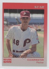 1989 Star Clearwater Phillies Mark Sims #20