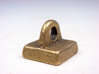 Pisapapeles vintage tibetano con sello pequeño hecho a mano en plata #01132309 Foto 1 de 4