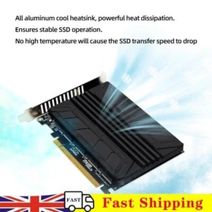 NVME M.2 MKEY SSD RAID Expansion Cad with Heatsink All Aluminum for Speeding Up - Afbeelding 1 van 11