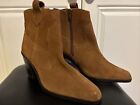 Brand New, Unworn, New Look Tan REAL LEATHER Suede Boots size 7 RRP £64