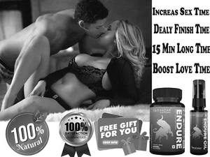 Combo Male Enhancement Sex Pills Potent Formula for Best PERFORMANCE! /Free Gift - Picture 1 of 6
