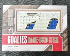 2013-14 In The Game ITG Stickwork Goalies GameUsed Stick Gold 1/1 Jose Theodore