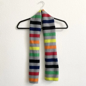 Kids' Striped Rainbow Fleece Scarf 9 in x 53 in EUC - Picture 1 of 7