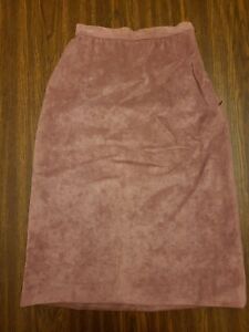 SAMUEL ROBERT Vintage 70s Purple Ultrasuede long Skirt Size 4